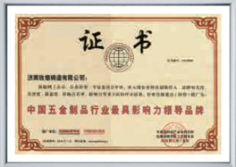 Most Influential Leadership Brand in China’s Hardware Industry